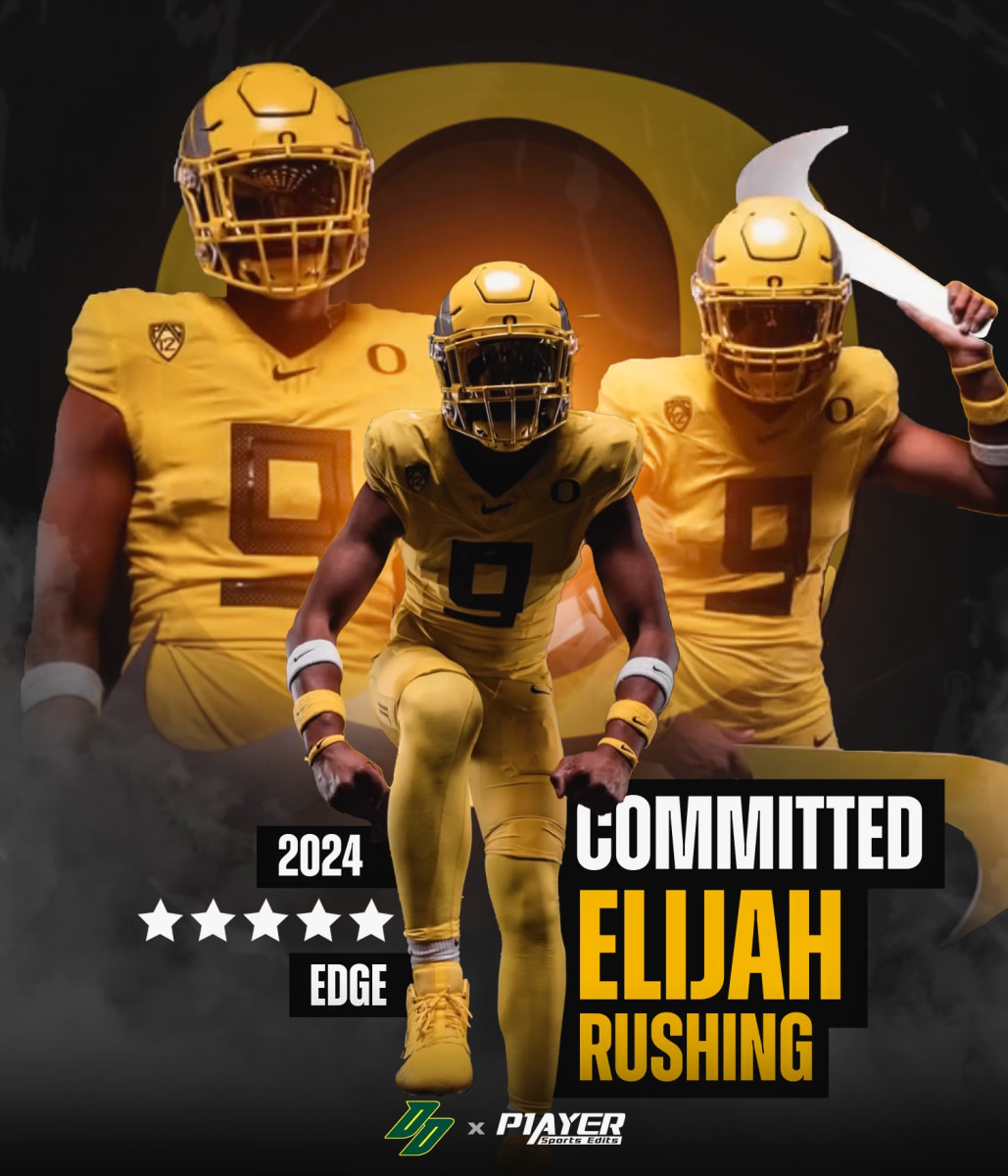 Elijah Rushing is the second five-star recruit to commit to Oregon in the 2024 class.